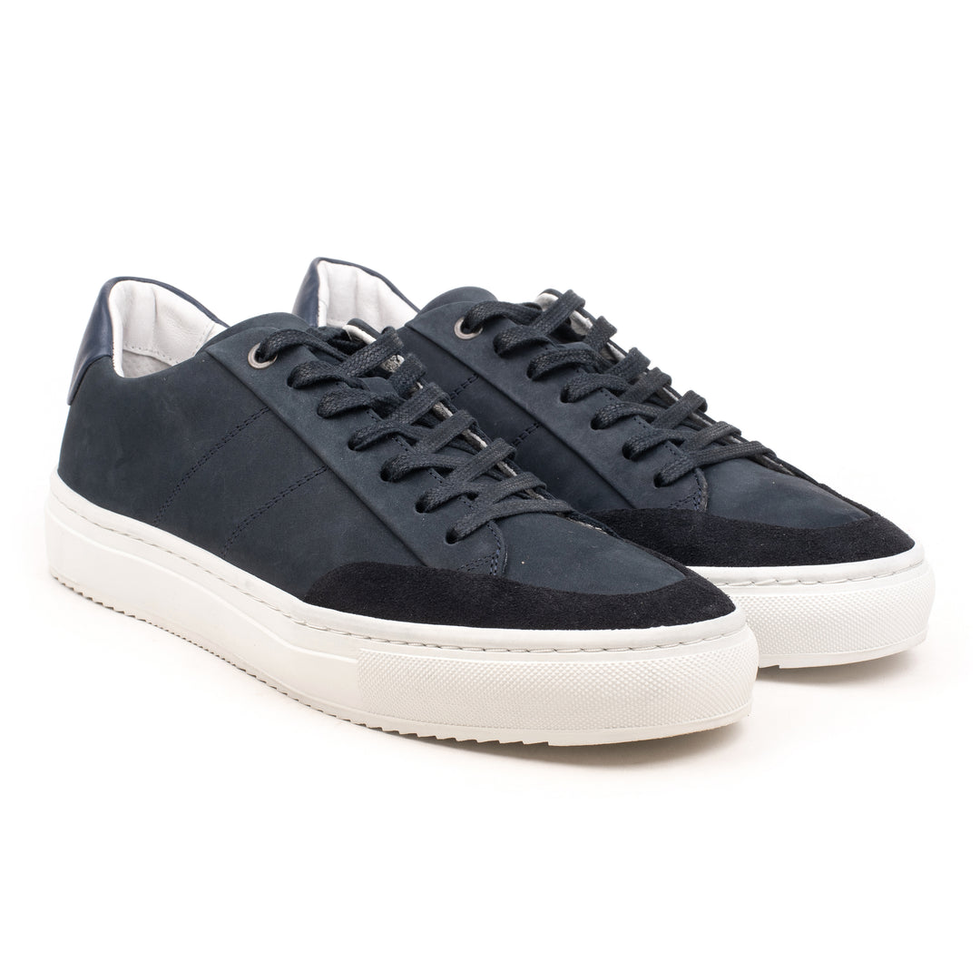 SORREN SNEAKER SKAVE Dk Blue Leather Nubuck