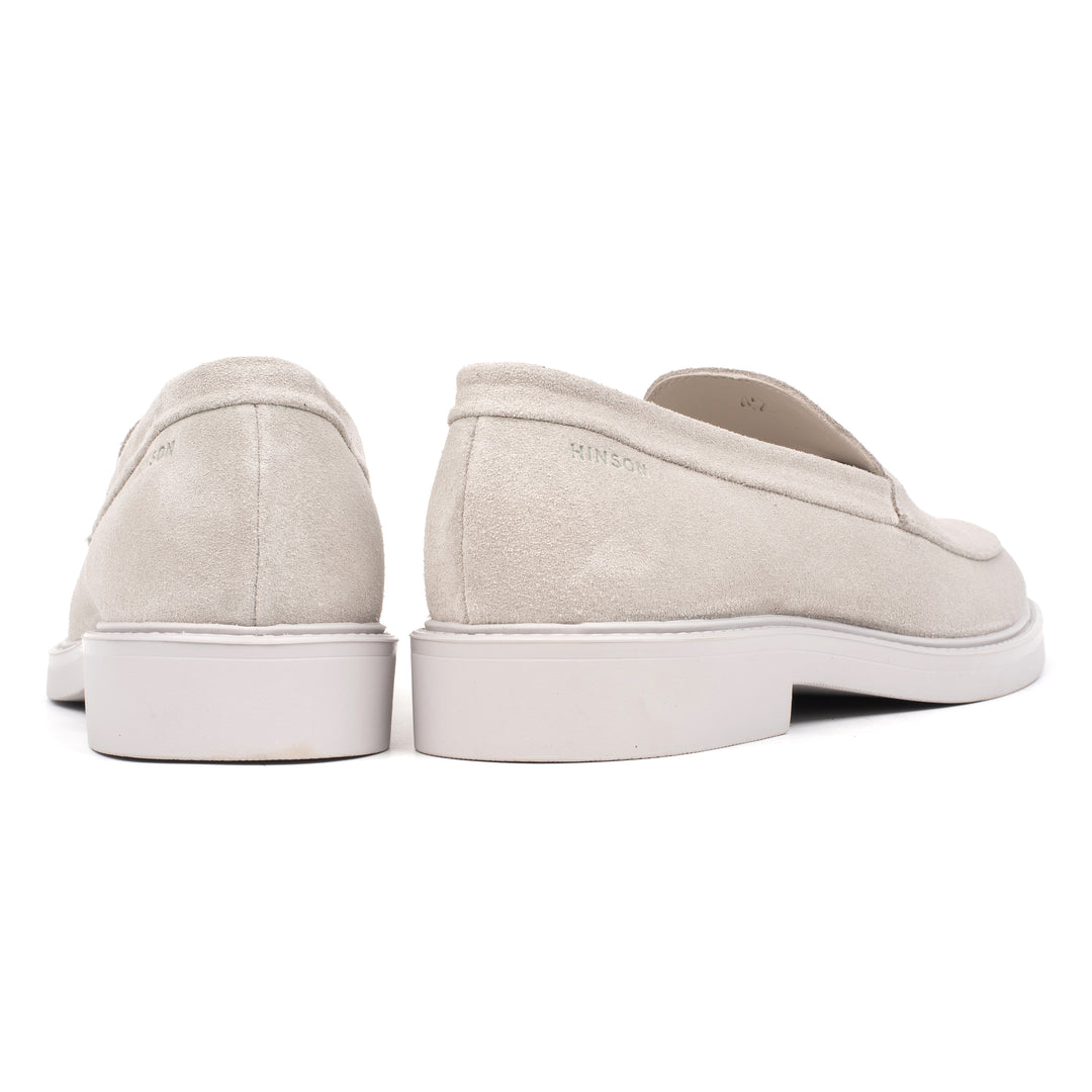 HINSON Mocasin Gri | Beatenberg Loafer Echo Lt Grey Suede-b