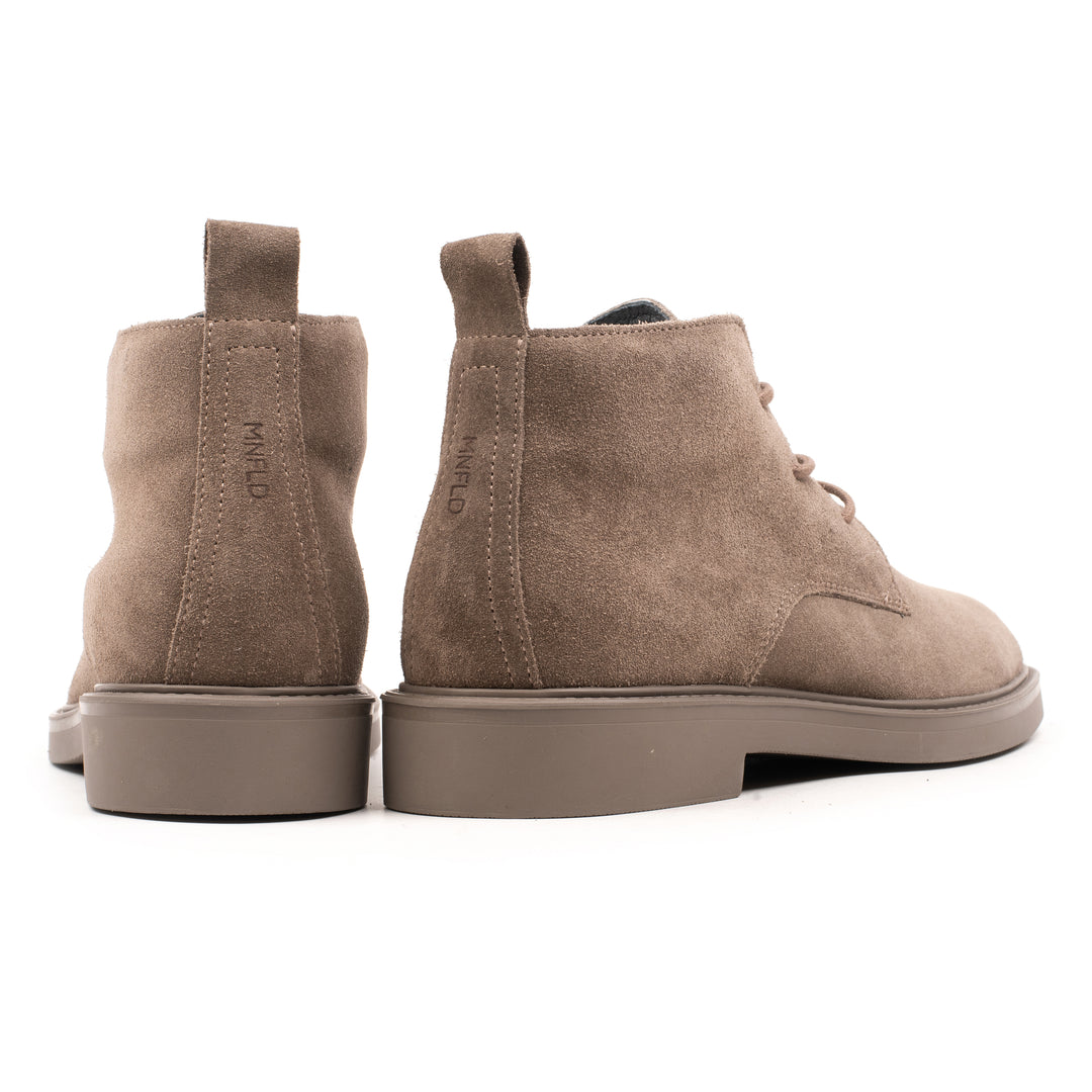 BEATENBERG CHUKKA RAW EDGE Taupe Leather Suede