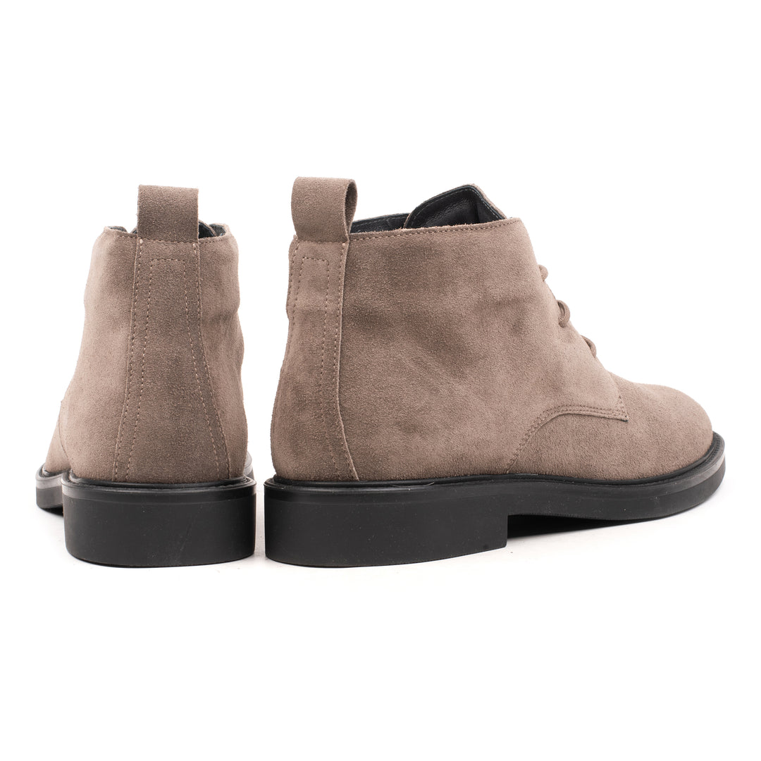 BEATENBERG CHUKKA RAW EDGE Taupe Leather Suede