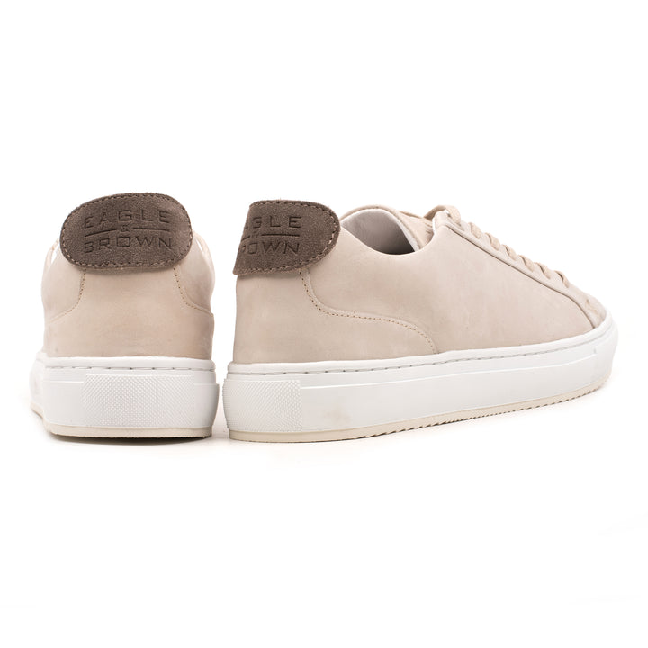 SORREN VELCRO LOW TOP Beige Leather Nubuck