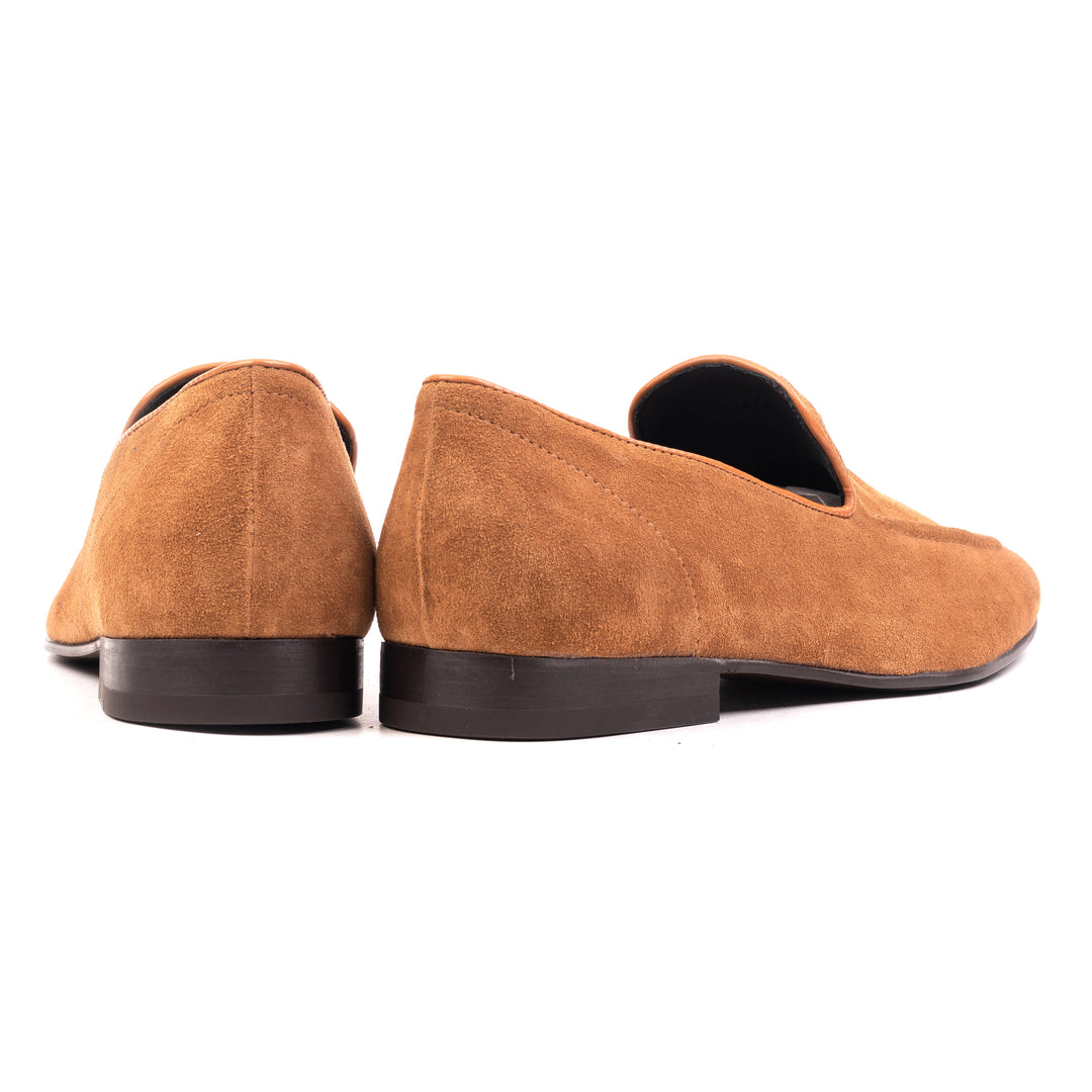 SILVA MOCCASIN Cognac Suede