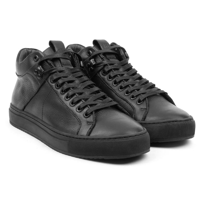 SORREN MID Black Leather