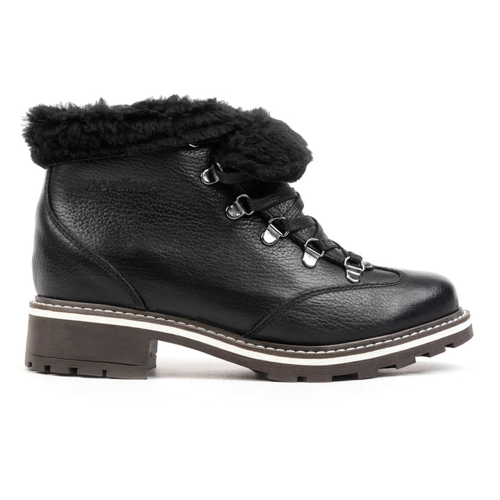 RUBY HIKER Black Leather Milled