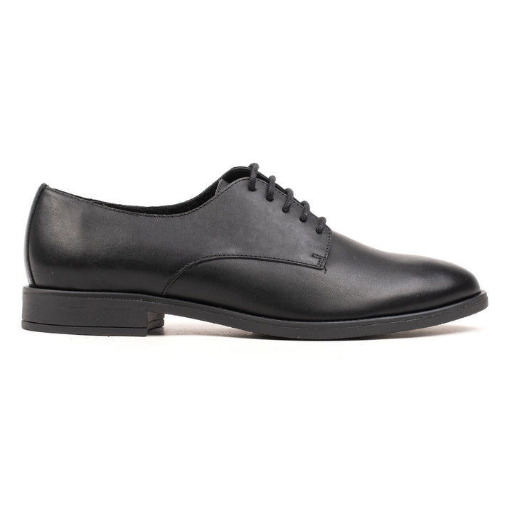 DAISA SHOE Black Leather Plain