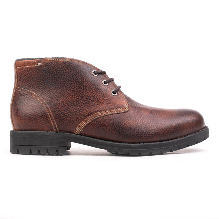 GORDON CHUCKA BOOT Chestnut Leather Pull Up