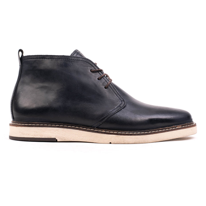 RUBIO CHUKKA BOOT Blue Leather Pull Up