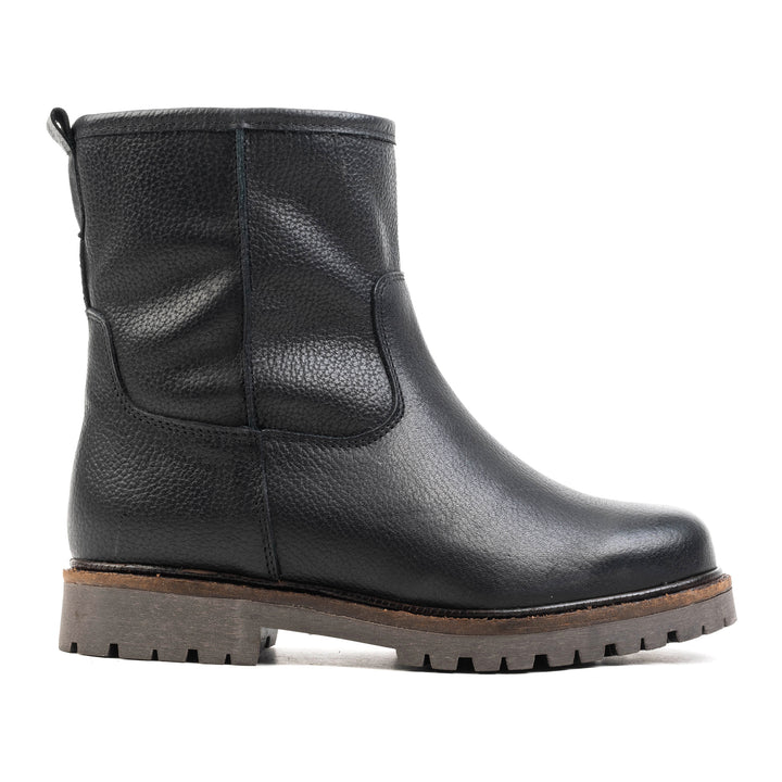 MONTANA LD WARM MID BOOT Black Leather Milled