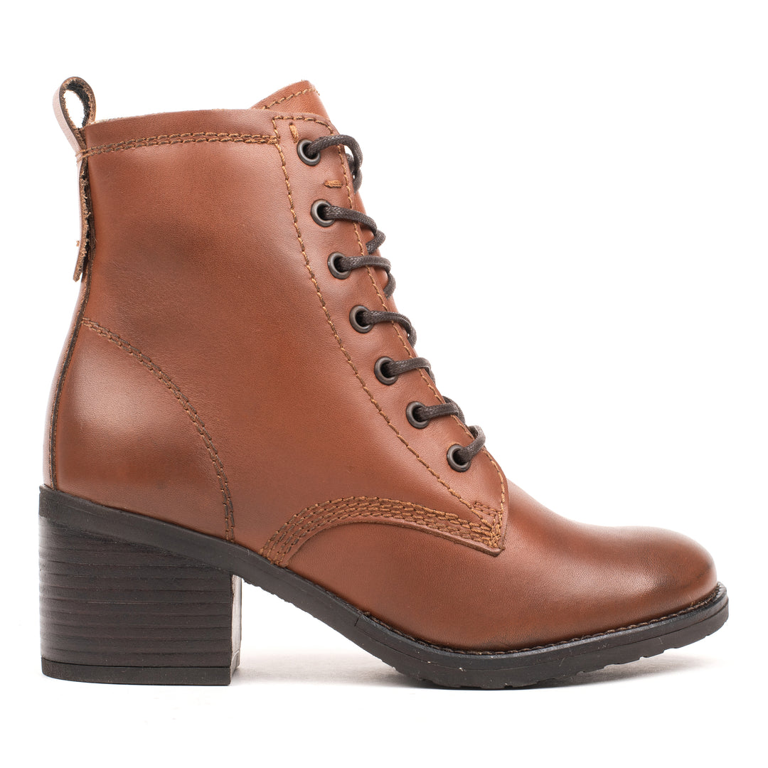 ANNIE ANKLE LACE BOOT Bruciatto Leather