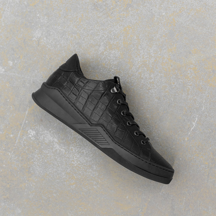 ESKO CITY LOW Coda Black Embossed Leather