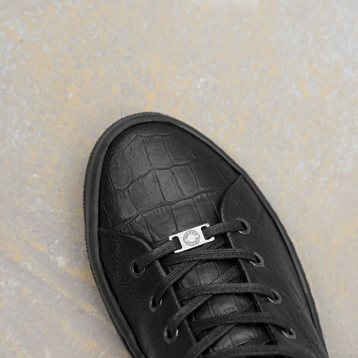 ESKO CITY LOW Coda Black Embossed Leather