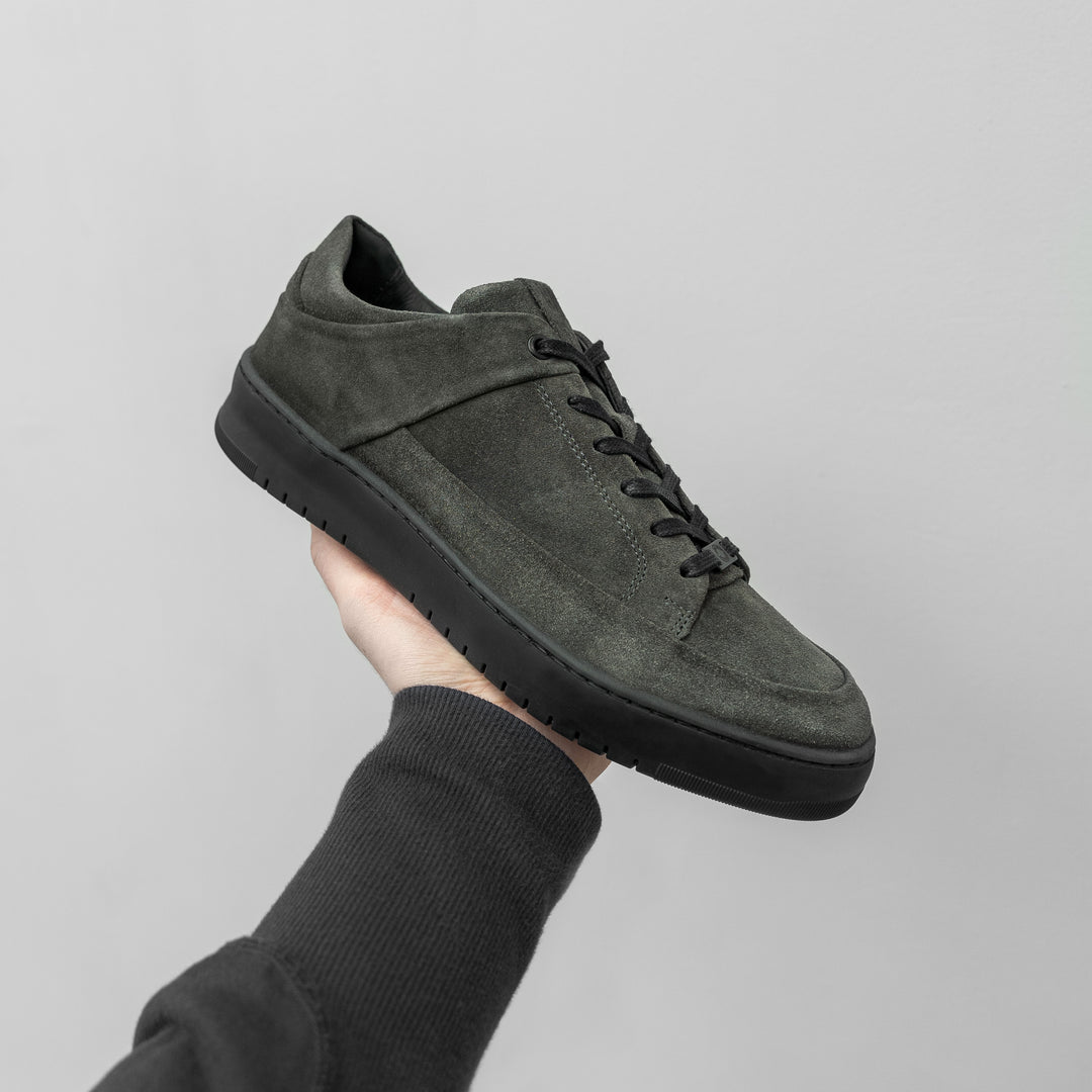 BENNET P4 LOW Army Green Suede