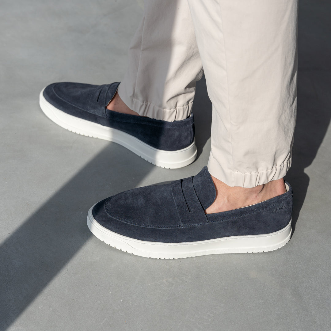 PALMER LOAFER Dk Blue Suede