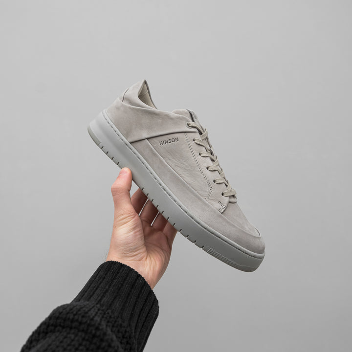 BENNET P4 LOW Lt grey Nubuck