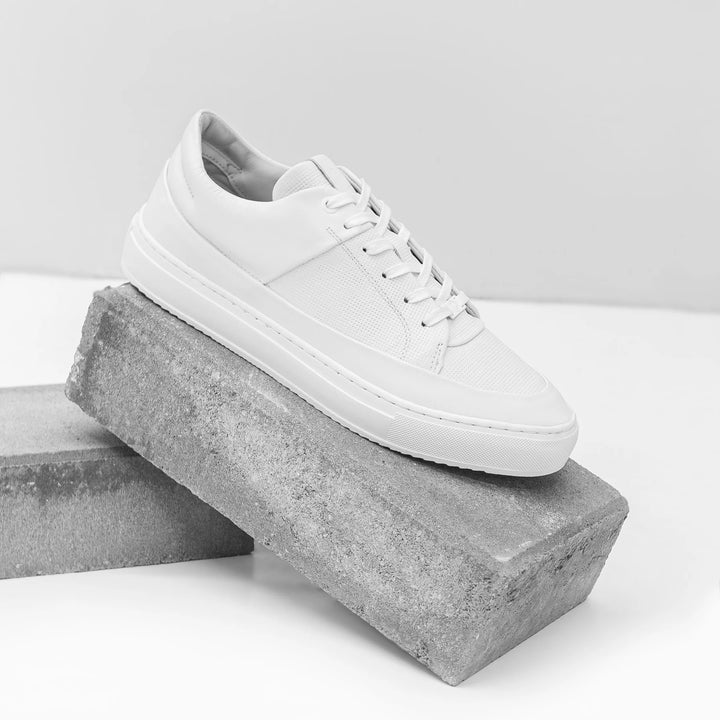 SORREN P3 LOW White Geo Camo Embossed