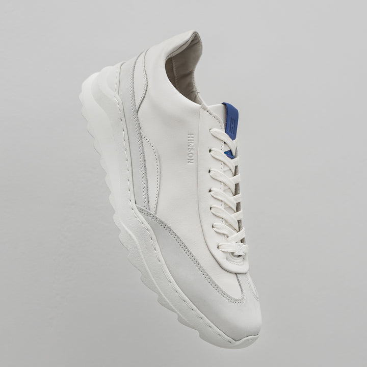 VIITOR TRACK LOW White Leather Milled