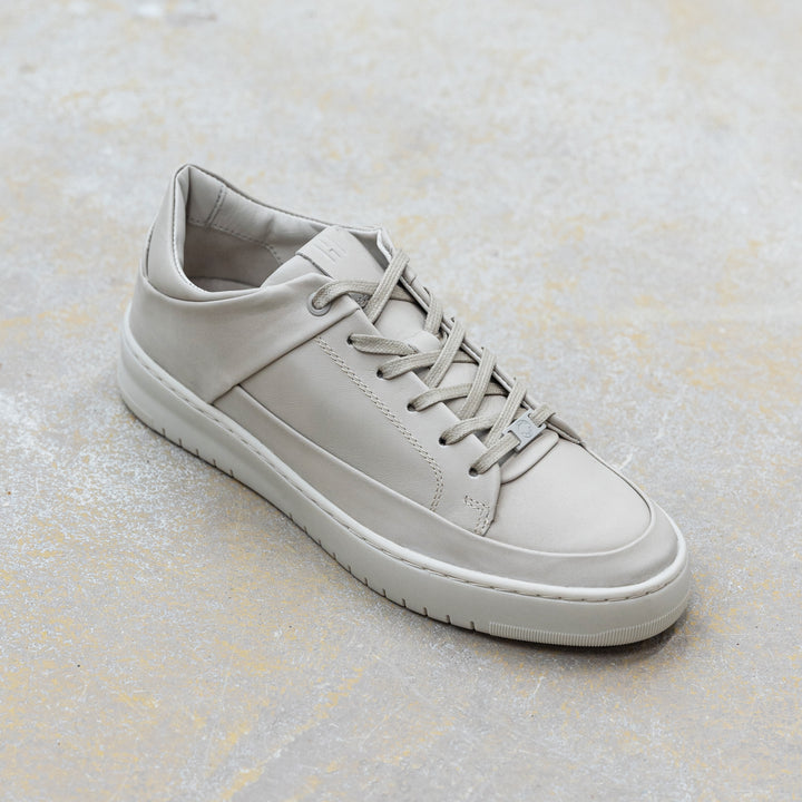 BENNET P4 LOW Beige Leather