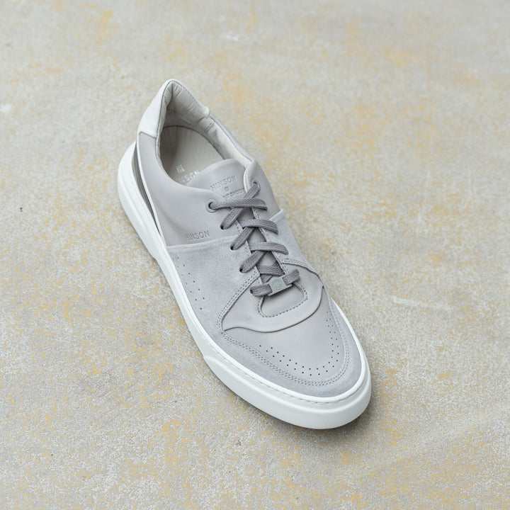 KEA CIME LOW Lt Grey - Leather Plain