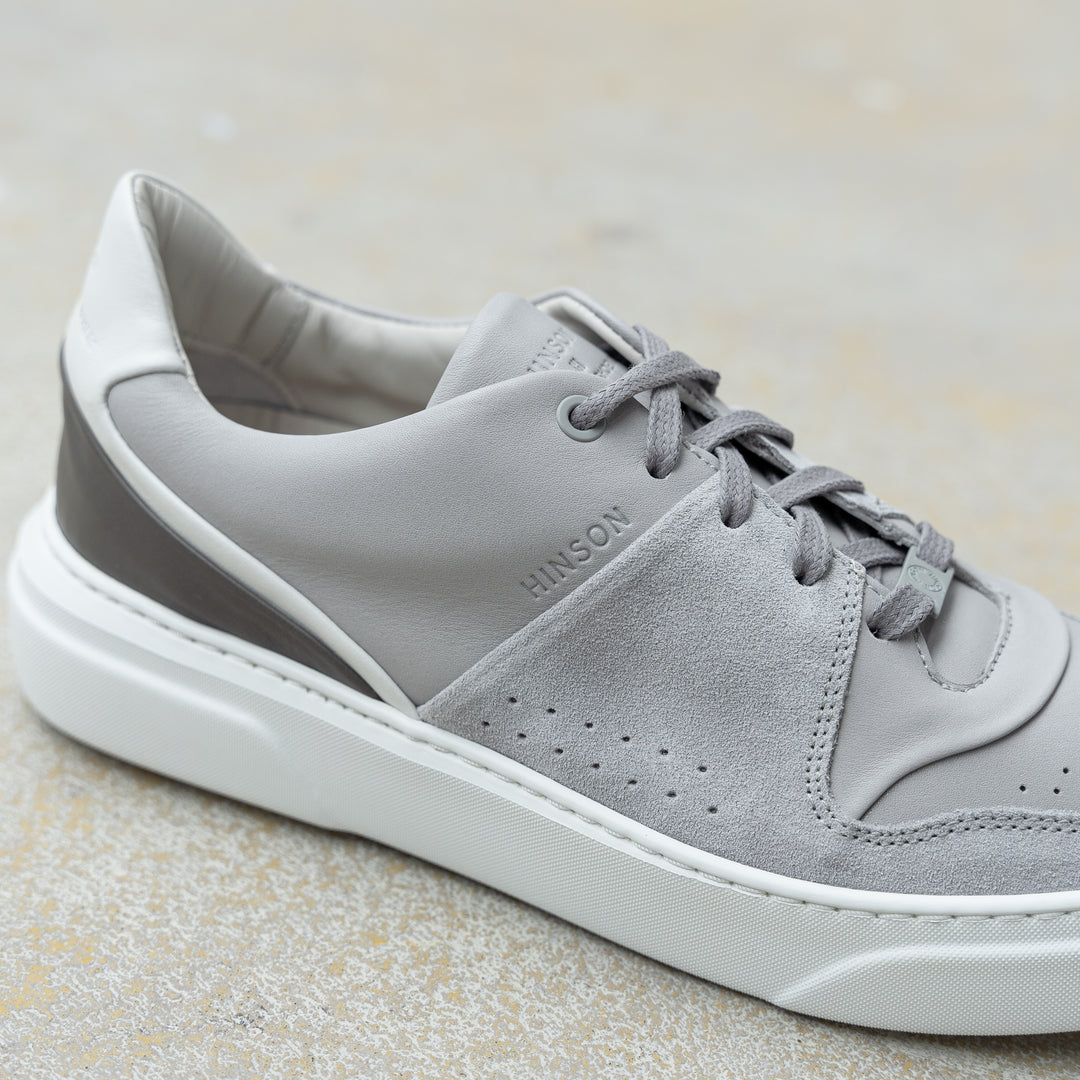 KEA CIME LOW Lt Grey - Leather Plain