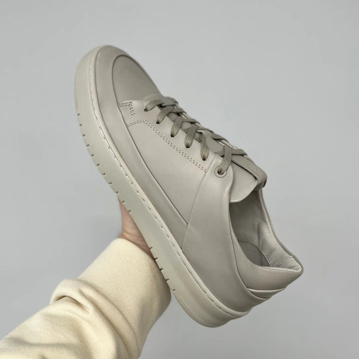 BENNET P4 LOW Beige Leather