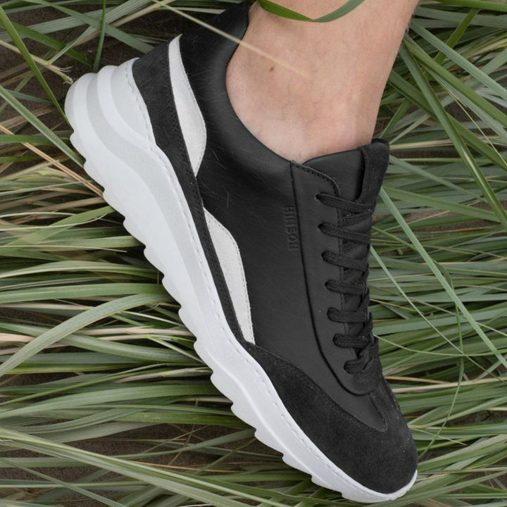 VIITOR TRACK LOW Black/White Leather