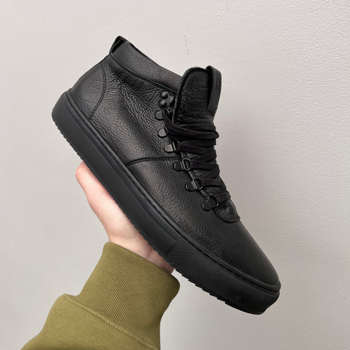 SORREN HIKING HIGH Black Leather