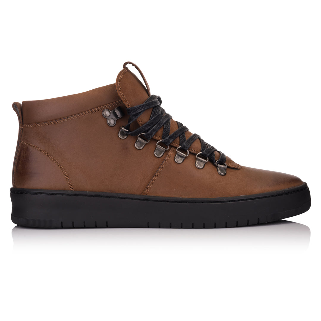 HINSON Ghete Maro | Bennet Hiking High Brown Leather Nubuck - s