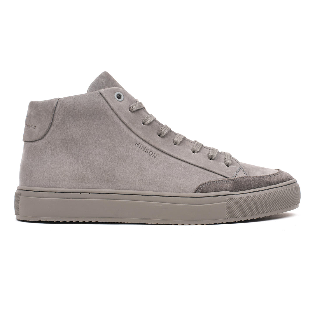 HINSON Sneaker Gri | Sorren Sinnet High Fumo Leather Nubuck - s