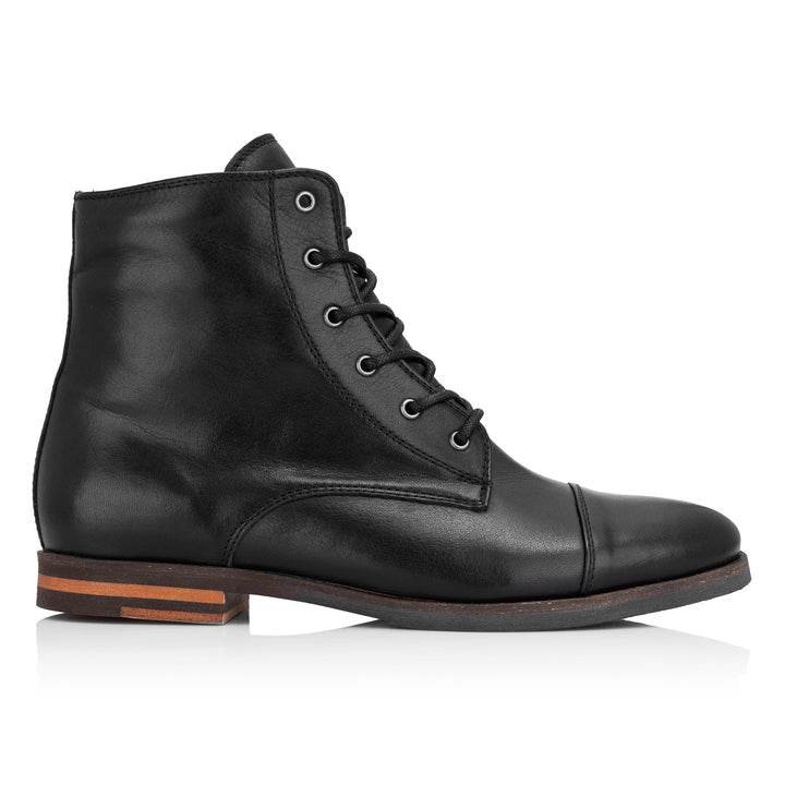 LIDIA BOOT Black Leather Plain