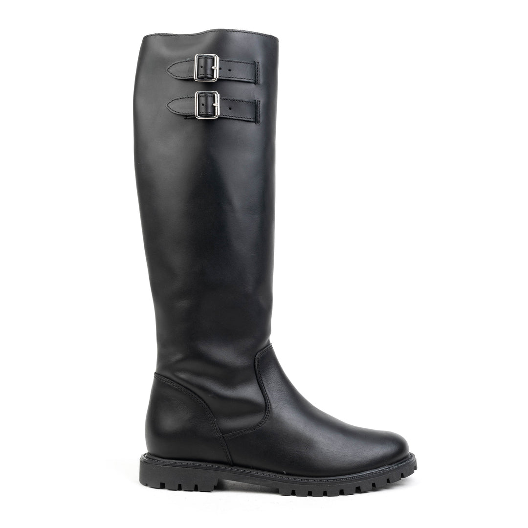 DART LADIES HIGH LEG BOOT Black Leather