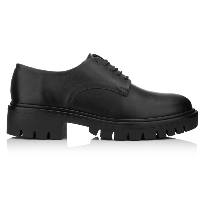 LAURIE DERBY LACE UP Black Leather