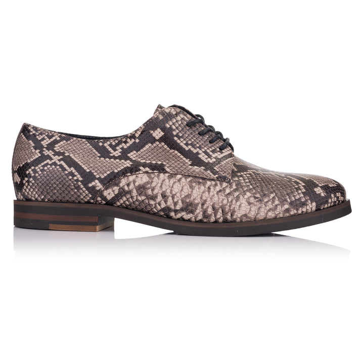 LIDIA GIBSON Lt.taupe Leather Snake
